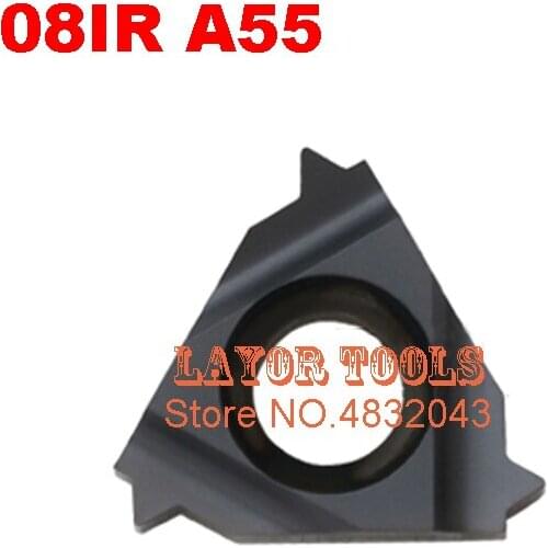 10pcs 08 IR A 55 ,Indexable Tungsten Carbide Threading Lathe Inserts for Threaded Lathe Holder,suit SNR0008K08 OR SNR0007K08