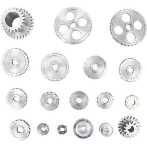18Pcs/Set CJ0618 Metal Gears Mini Lathe Gear Metal Cutting Machine Tool Ge O1H2