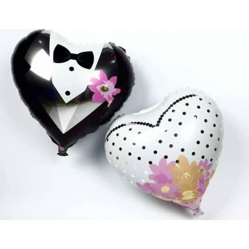 2PCS Tuxedo Groon And Bride Foil Balloon Wedding Party Supplies Decoration Toy balloons