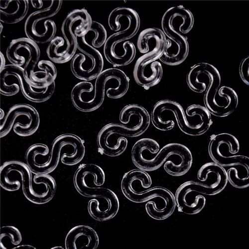 200PCS(10bags) Transparent Loom Rubber Bands Kits S Clips For DIY Loom Bands Bracelet Charms Accessaries