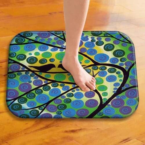 40x60cm Cute Diy Print Floor Mat Bathroom Ground Mat Slip Door Bath Pad Rug Living Room Kitchen Carpet Home Decor