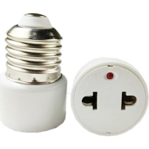 1/2Pc 100-240V Office Lamp Socket Adapter Control Photo Studio Bulb Holder Convert E27 Light Base Replacement Regular US/EU Plug