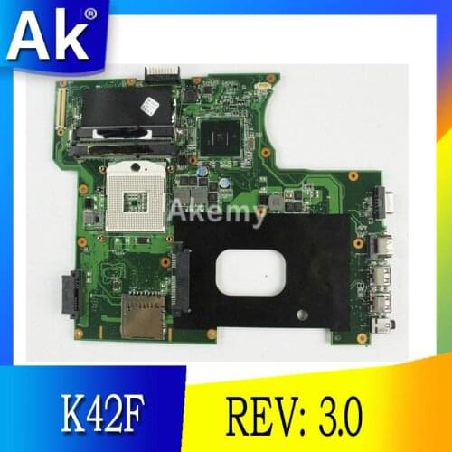 AK REV: 3.0 HM55 rPGA 989 USB2.0 DDR3 For Asus A42F P42F K42F motherboard 100% Test