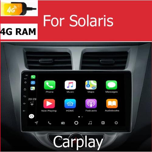 Eight Core/Android 10.0 Car Multimedia Player Gps For Hyundai Solaris Accent 2011 2012 2014 2015 2016 head unit radio video wifi