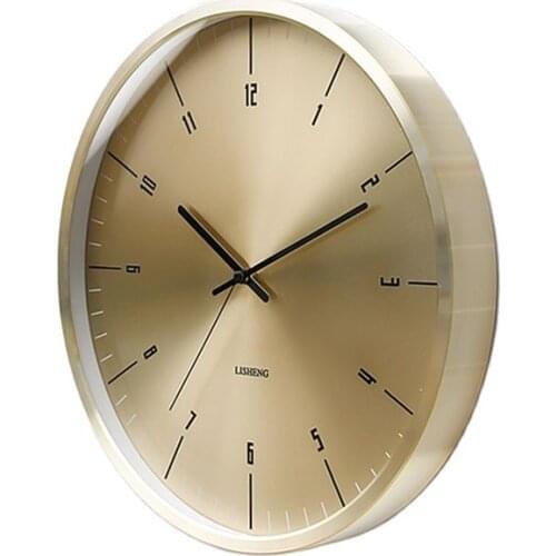 Nordic Large Wall Clock Silent Living Room Gold Modern Creative Home Watch Clocks Luxury Metal Duvar Saatleri Home Decor FZ110