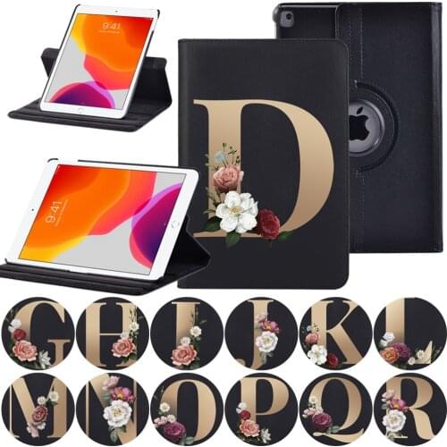 Case Funda for Apple Ipad 2 3 4/5th 6th/IPad Mini 1 2 3 4 5 360 Degrees Rotation Pu Leather Tablet Holder Cover for Ipad 7th 8th