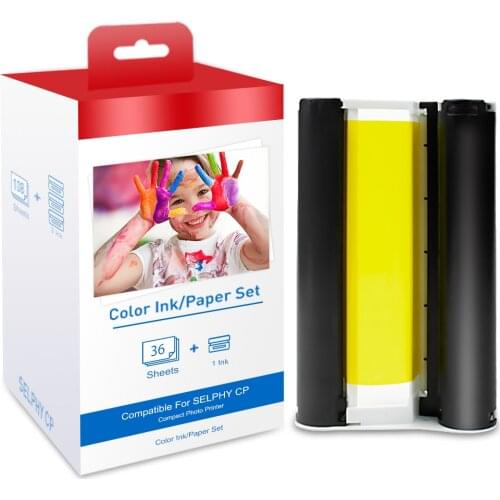 UniPlus Ink Cartridge Compatible for Canon Selphy cp1300 cp1200 cp900 cp910 Photo Printer Color Ink for Imprimante Selphy Canon