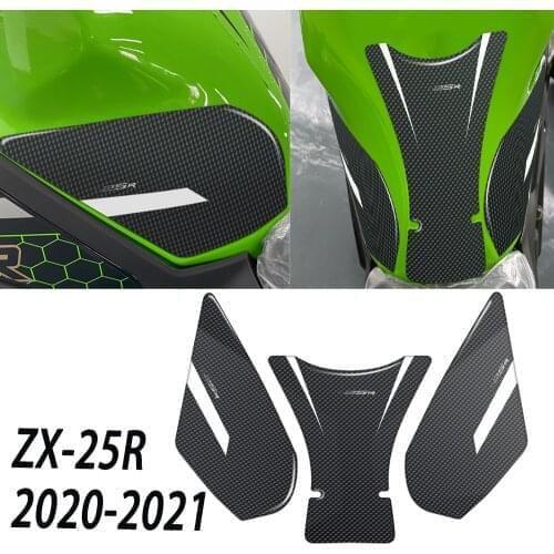 For Kawasaki NINJA ZX-25R ZX 25R 2020 2021 Speed Triple Tankpad 3D Motorcycle Carbon Tank Pad Protector Decal Stickers