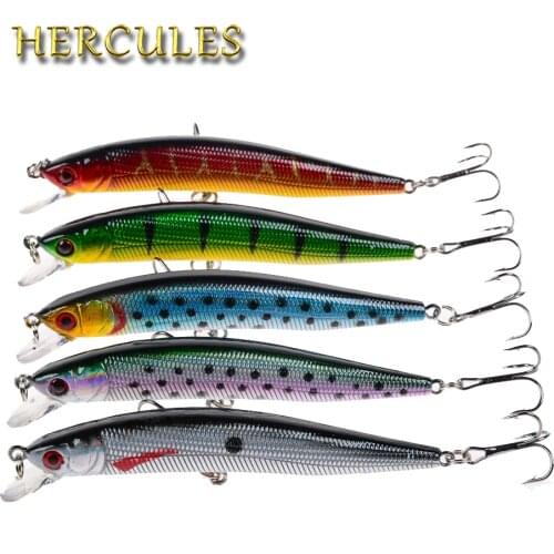 Hercules 5pcs/lot 10cm/8.5g Minnow Fhishing Lures Hard Spinner Bait High Quality Fishing Tackle isca artificial 5 Color pesca