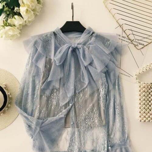 Блузки с галстуком HISUMA China At AliExpress