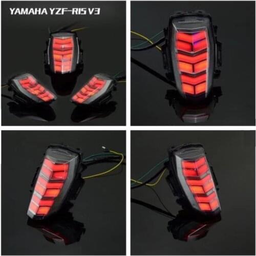 Kodaskin Motorcycle Braking Light Led Sign Light Rear Lamp Taillight For Yamaha r15 v3 YZF R15 V3