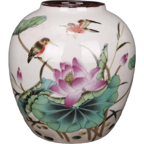 Qing Yongzheng famille rose and Wanshixing porcelain can ornaments collection