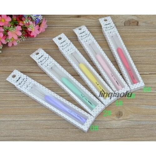 Lace crochet with five colored handles, high-end handmade sewing crochet