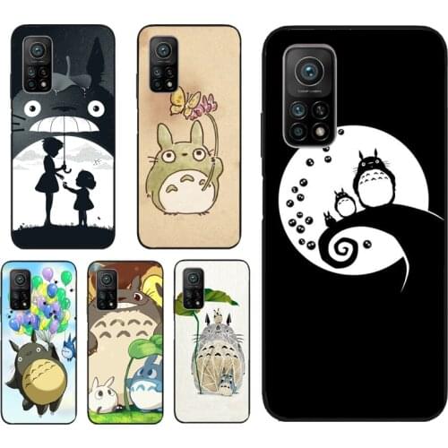 Cute Anime My Neighbor Totoro Phone Case For Xiaomi Mi 10T Pro 11 Lite Ultra Mi A3 Note 10 POCO X3 M3 Pro F1 F2 F3 Cover