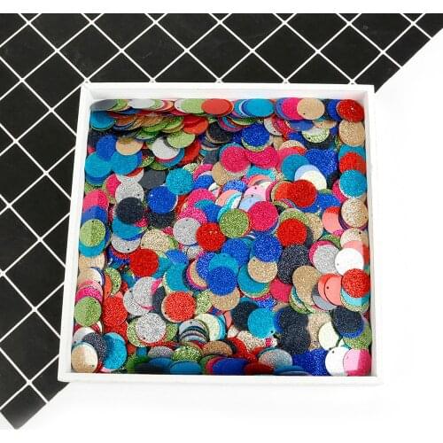 Fashion 110Pcs/Bag 20mm Shiny Round Shape Ultrathin Crystal Sequins Charm Pendant for DIY Jewelry Earring Findings Hole Dia 1mm