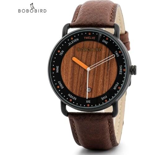 BOBO BIRD Mens Watches Quartz Wrist Man Watch For Men 2021 New Design WristWatch Wooden Male Watch Wood relojes Custom Gift