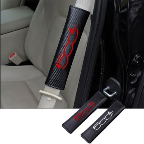 PU Fashion Car Seat Belt Cover Car Seat belt shoulder Pads For Fiat 500L
