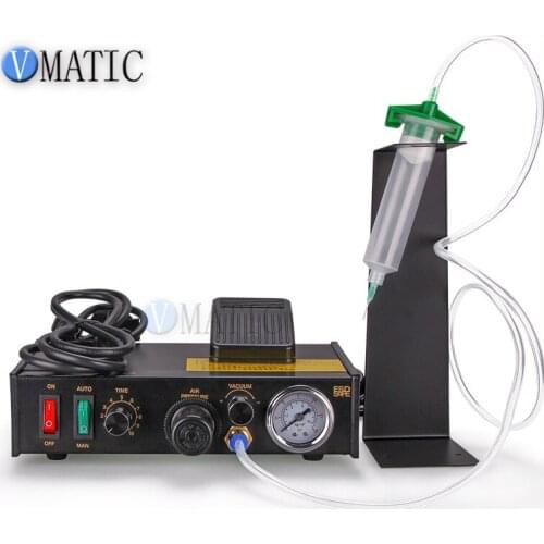Semi-Auto Glue Adhesive Dispenser PCB Solder Paste Liquid Controller Dropper Solder Paste Fluid Glue Splitter Tools Machine
