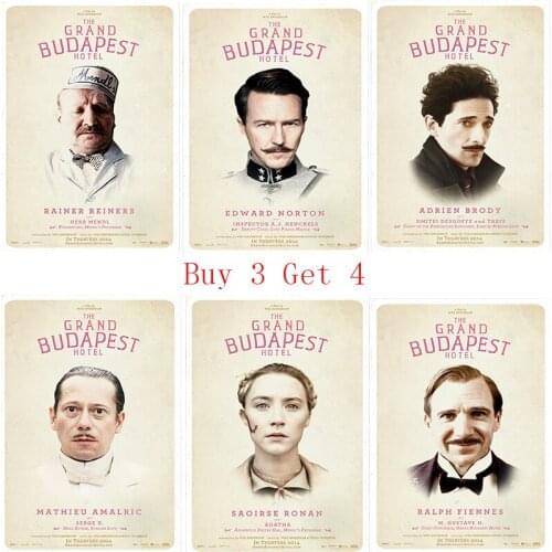 Grand Hotel Budapest Poster Clear Image Wall Stickers Home Decoration Good Quality Prints White Coated Paper