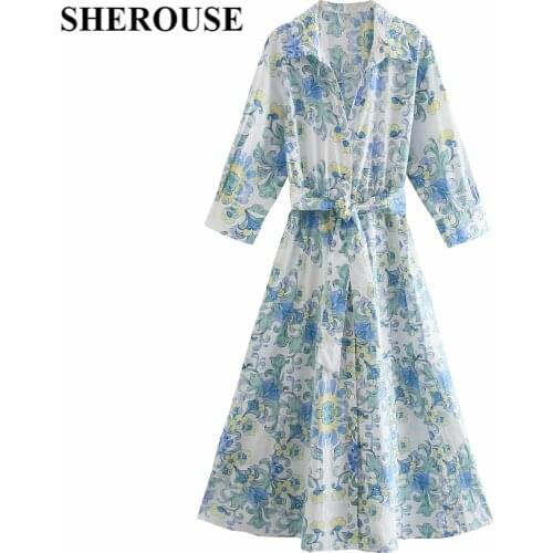 Летние платья с рукавами Sherouse China At AliExpress