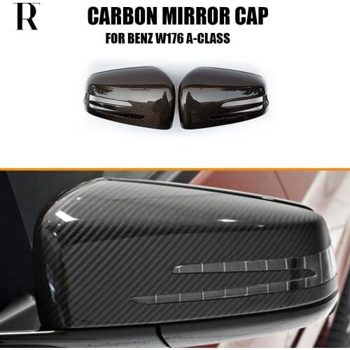 C117 W117 Carbon Fiber Replaced Style Rear View Side Mirror Cover Cap for Benz C117 CLA180 CLA200 CLA250 CLA45 AMG 2013 - 2019