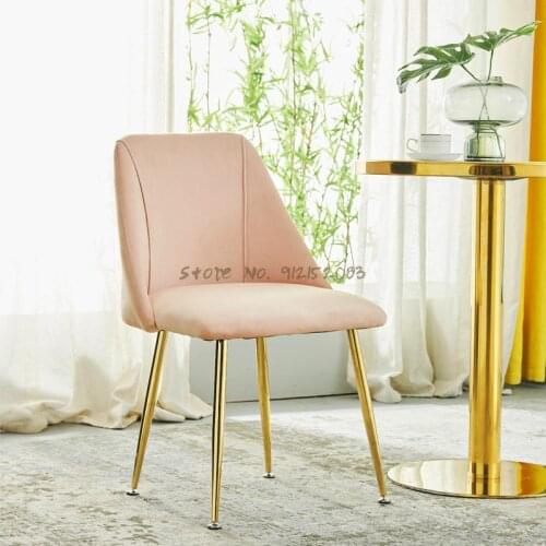 Nordic ins wind net red dining chair simple household light luxury backrest dressing makeup stool restaurant study leisure chair