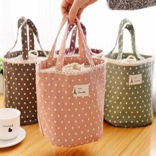 Drawstring Lunch bag Ice cream insulation bag and linen lunch totes Breast Milk Storage Bags LX8216