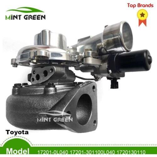 For Turbo For car Toyota Hilux LAND CRUISER PRADO VIGO FORTUNER 3.0 LTR D4-D 1KD-FTV 17201-0L040 172010L040 1720130110