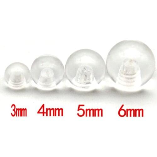 UV Acrylic Screw Ball Accessory Round Bead Steel Navel Nose Body Piercing Jewelry Lip stud Barbell Eyebrw Ring 14G 16G Wholesale