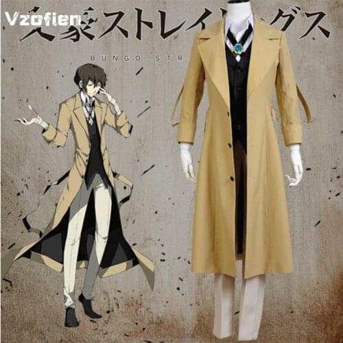 Armed Detective Agency Osamu Dazai Member Uniform Full Set Halloween Christmas Costume Bungo Stray Dogs Cosplay Costume