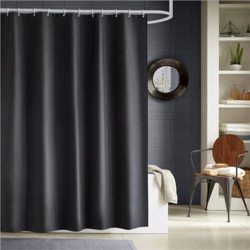Dafield Black Shower Curtain Black And White Gray Navy Blue Art Bathroom Curtain Black Set Curtain Solid Color Black White