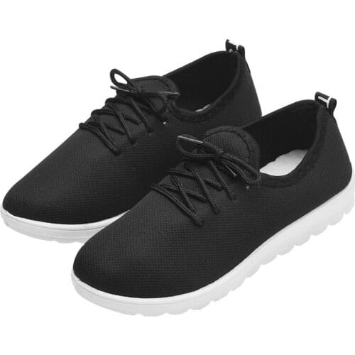 Lace-up Breathable Runner Sports Sneakers 2019 Womens Leisure Breathable Mesh Outdoor Fitness Running Increased Sneakers Shoes