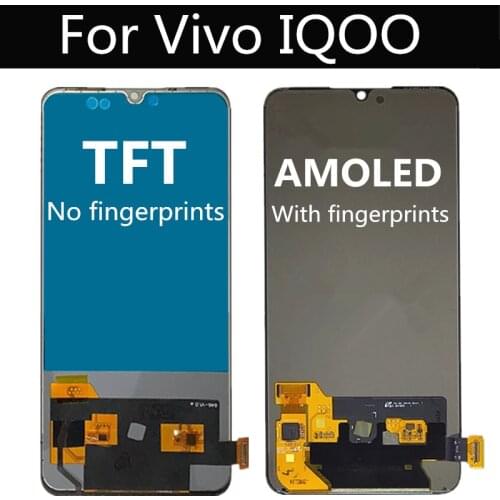 6.41" For VIVO IQOO LCD Display +Touch Screen Digitizer Glass Lens Assembly Replacement