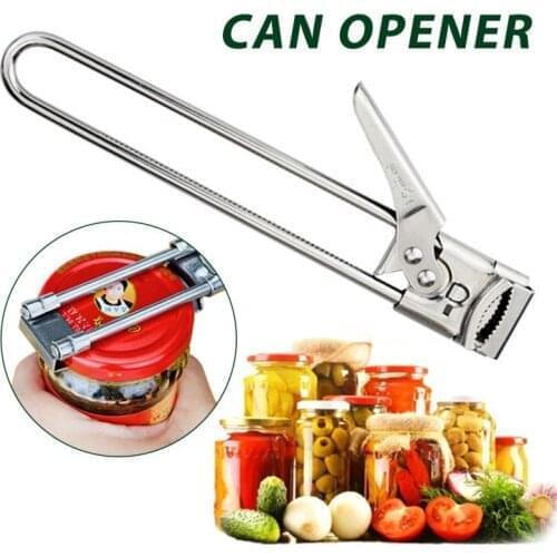 1PC Adjustable Can Opener Multifunctional Stainless Steel Beer Bottle Opener Portable Effortless Opener Kitchen Hotel Bar Tools