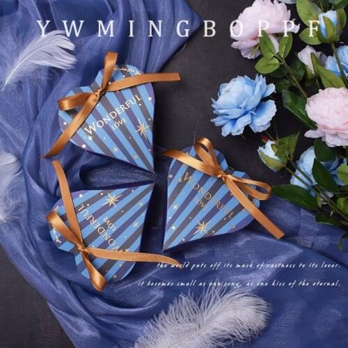 10pcs Creative Mini Love Gift Bag Box For Party Baby Shower Paper Chocolate Boxes Package Wedding Favours Christmas Candy Boxes