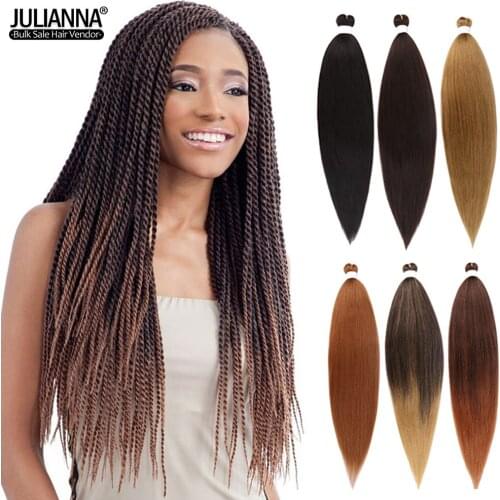 26inch Long Easy Braiding Hair Box Crochet Jumbo Braids Wholesale Synthetic Kanekalon Hair Extension For Black White Women