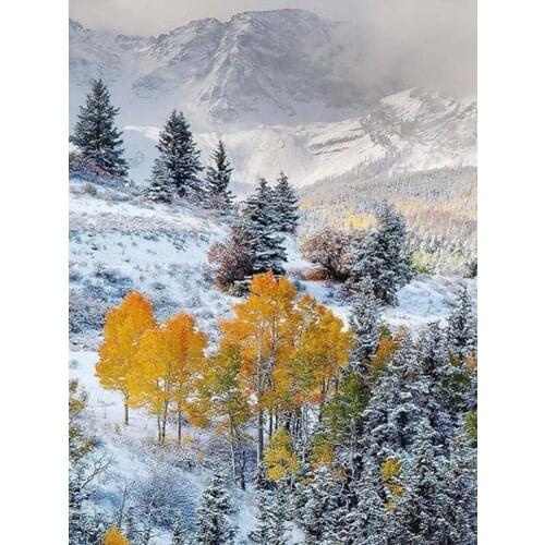 5D DIY Diamond Embroidery Landscape Waterfall Mountain Diamond Painting Full Square Mosaic Picture of Rhinestone Home Decor Gift