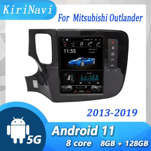 KiriNavi Touch Screen 1 din Android 9.0 10.4" Car Radio Auto GPS Navigation For Mitsubishi Outlander Car DVD Player 4G 2013-2019
