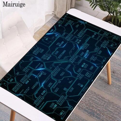 Mairuige Computer Circuit Pattern Large Art Mouse Pad Gaming Accessories Non-Slip Gaming Mousepad Laptop PC XXL Gamer Desk Mat