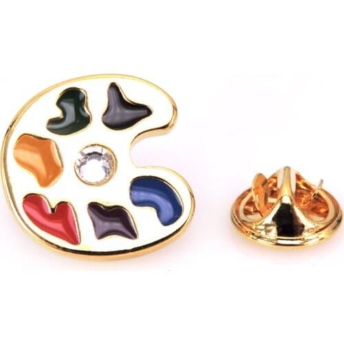 High end mens Brooch new badge Brooch Pin color palette Brooch mens Wedding Shirt jewelry accessories pin gift