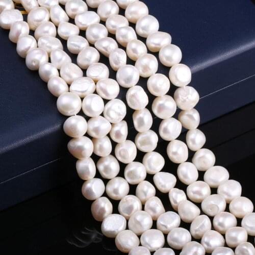 Freshwater Pearl Loose Irregular White Beads 12-13 Mm For DIY Bracelet Earring Necklace Sewing Craft Jewelry Accessory