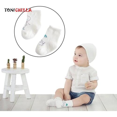 Kids Socks Boys Girls Children Sock Anti Slip Spring Autumn Animal Cartoon Pattern Infant Booties Short Tube Floor Wear CL5093