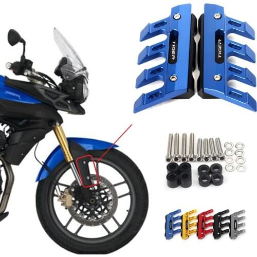 For Triumph Tiger sport/800 XRX Motorcycle Mudguard Front Fork Protector Guard Block Front Fender Anti-fall Slider Accessories