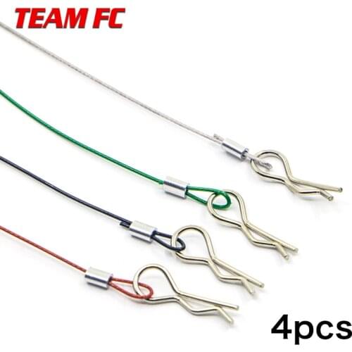 8pcs racing Clip R Pin 1/10 1/8 RC Steel wire Car shell rope Body Shell Buggy drift Monster truck Crawler HPI HSP S220