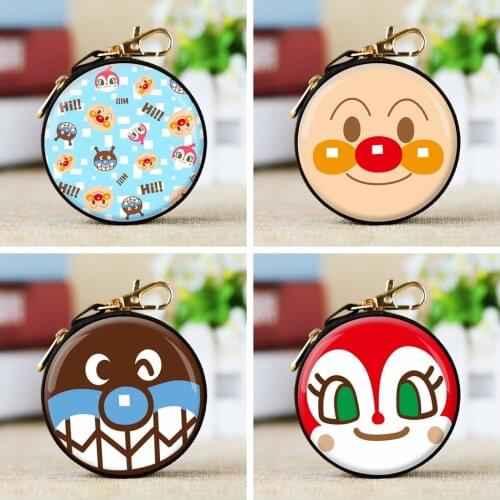 IVYYE 1PCS Anpanman Baikinman Hot Fashion Anime Storage Bags Household Portable Card Bag Coin Tote Handbags Coins Pouch NEW