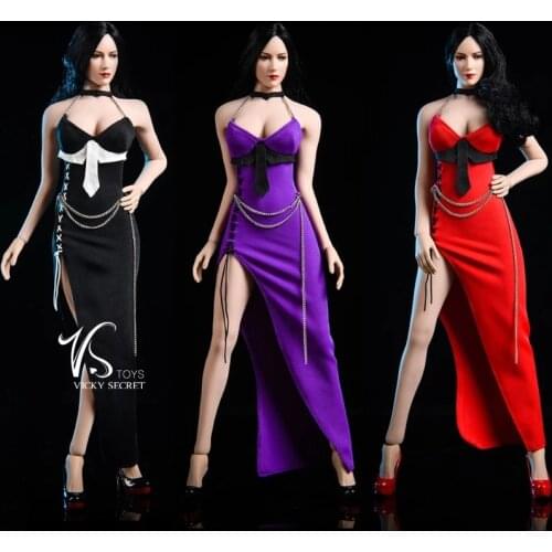 1/6 Scale VSTOYS 19XG49 Sexy Dinner Dress Clothes Fit 12" TBLeague S12D Female Action Figure Body
