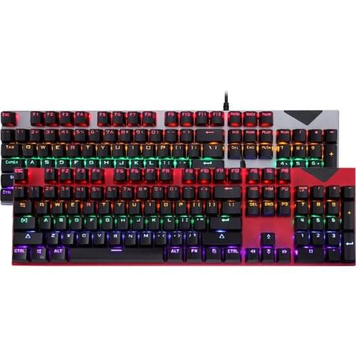 K200 104 Keys Mechanical Keyboard Backlight Blue Switch Wired Gaming Keyboard for PC Laptop Computer Replacement Keyboard