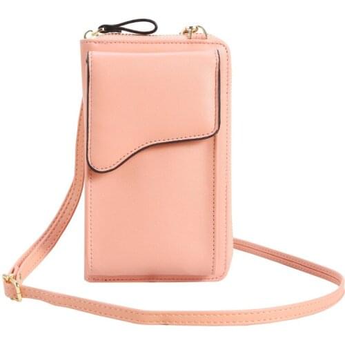 Fashion Women Phone Bag Over The Shoulder Large Capacity Leather Crossbody Bags Female Messenger Handbags Ladies Clutch Wallet