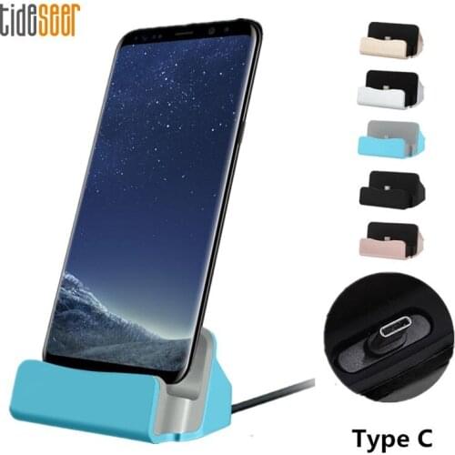 USB Type-C Desktop Station Type C Dock Stand Charger Charging Cradle Holder For Huawei P40 Samsung Galaxy S9 TypeC Smartphone