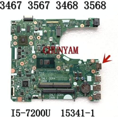 Brand NEW I5-7200U 15341-1 91N85 FOR Dell vostro 3467 3567 3468 3568 Motherboard CN-031T2G 31T2G Mainboard 100%Tested